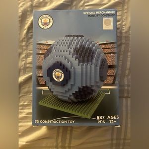 Manchester City Soccer Ball 3-D Construction Toy